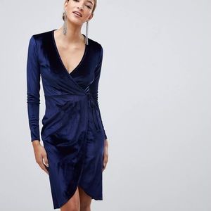 Boohoo velvet dress